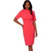 imageAdrianna Papell Womens Roll Neck Sheath with V BackBeach Rose