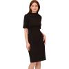 imageAdrianna Papell Womens Roll Neck Sheath with V BackBlack