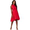 imageAdrianna Papell Womens Ruffle Halter Mikado DressRed