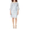 imageAdrianna Papell Womens Sequin Guipure Lace SheathSkyway
