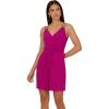 imageAdrianna Papell Womens Shirred Jersey Short DressHot Magenta