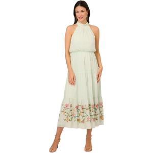 imageAdrianna Papell Womens Bead Chiffon Halter DressMint Glass