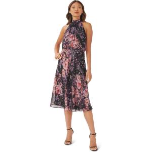 imageAdrianna Papell Womens Floral Chiffon Halter DressBlack Multi