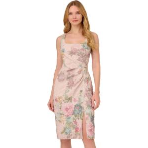 imageAdrianna Papell Womens Floral Matelasse DressMarble Multi