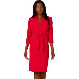 imageAdrianna Papell Womens Front Tie Short DressRed Rose