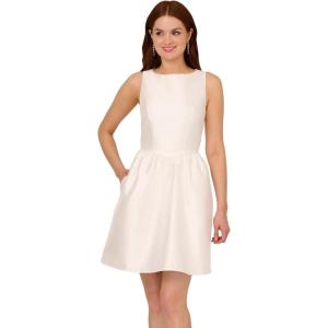 imageAdrianna Papell Womens Pearl Mikado DressIvory