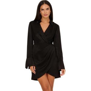 imageAdrianna Papell Womens Short Satin DressBlack