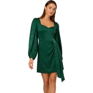 imageAdrianna Papell Womens Short Satin DressDark Ivy
