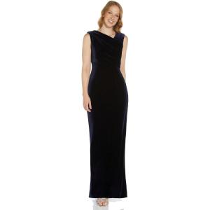 imageAdrianna Papell Womens Velvet Mermaid GownMidnight