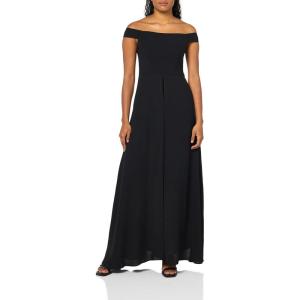 imageAdrianna Papell womens Crepe Overlay JumpsuitBlackIvory
