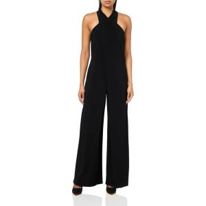 imageAdrianna Papell womens Halter Overlay JumpsuitBlack