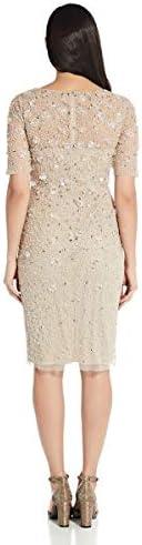 imageAdrianna Papell Womens Beaded Cocktail DressBiscotti