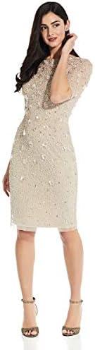 imageAdrianna Papell Womens Beaded Cocktail DressBiscotti