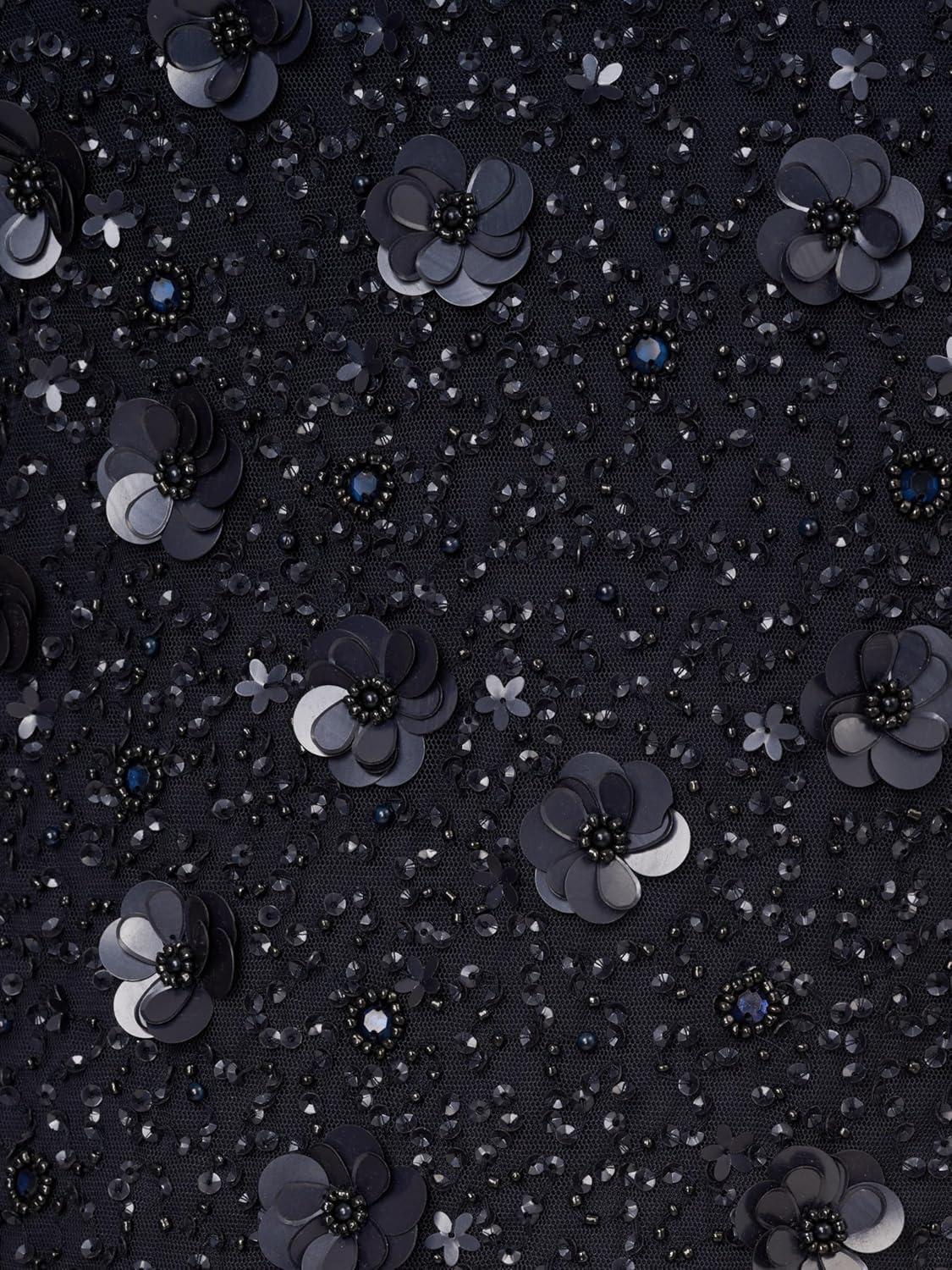 imageAdrianna Papell Womens Beaded Cocktail DressDusty Navy