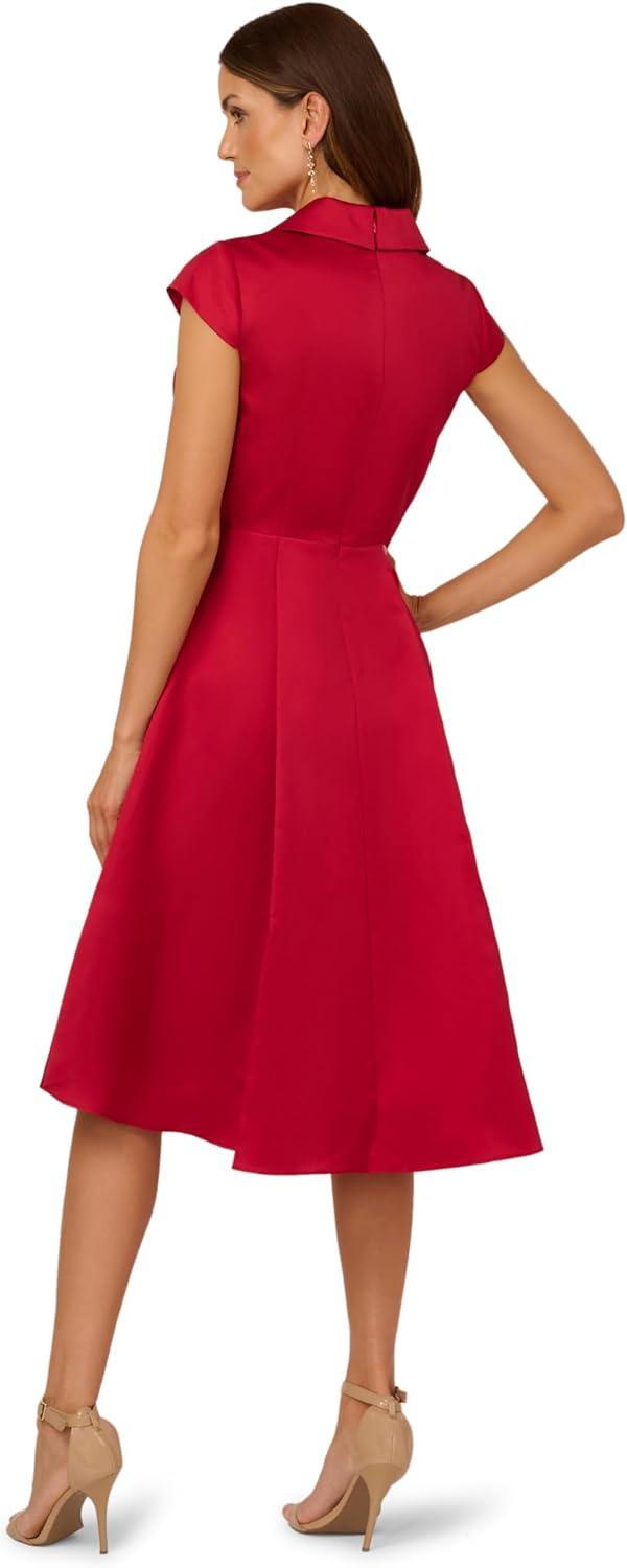 imageAdrianna Papell Womens HighLow Cocktail DressHaute Red