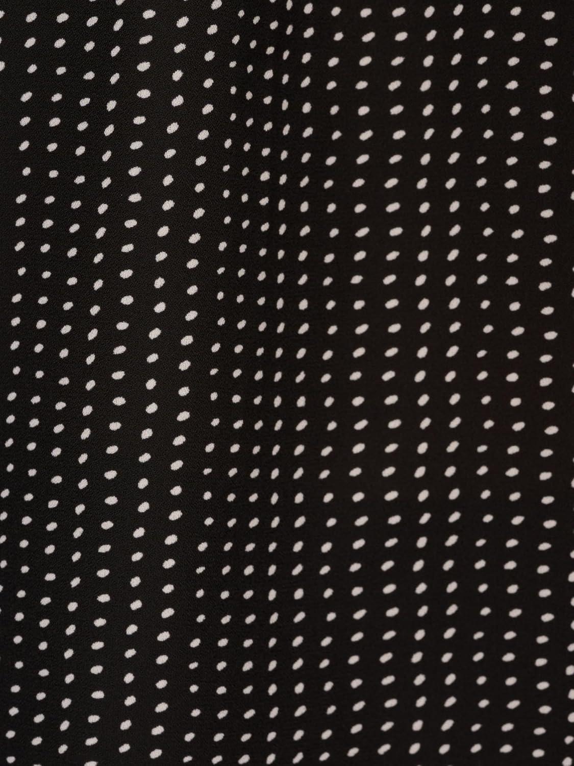 imageAdrianna Papell Womens Pintuck Button Down BlouseBlack Seed Dot