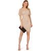imageAdrianna Papell Womens Beaded Cocktail Dress Latte 8