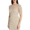 imageAdrianna Papell Womens Beaded Cocktail DressBiscotti