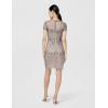 imageAdrianna Papell Womens Beaded Short DressSterlingNude