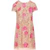 imageAdrianna Papell Womens Beaded Trapeze DressRosegoldHot Pink