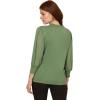 imageAdrianna Papell Womens Clip Dot Sleeve Twofer SweaterPalm Leaf