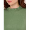 imageAdrianna Papell Womens Clip Dot Sleeve Twofer SweaterPalm Leaf