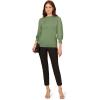 imageAdrianna Papell Womens Clip Dot Sleeve Twofer SweaterPalm Leaf