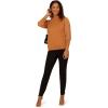 imageAdrianna Papell Womens Clip Dot Sleeve Twofer SweaterToasted Bronze