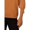 imageAdrianna Papell Womens Clip Dot Sleeve Twofer SweaterToasted Bronze