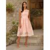 imageAdrianna Papell Womens Embroidered Midi Fit and FlareApricot Ice