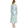 imageAdrianna Papell Womens Floral Chiffon Tiered DressMint Multi