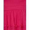 imageAdrianna Papell Womens Knit and Mesh Midi DressBright Rose