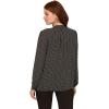 imageAdrianna Papell Womens Pintuck Button Down BlouseBlack Seed Dot