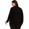 imageAdrianna Papell Womens Plus Size Knit Button Front VNeck Black