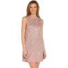 imageAdrianna Papell Womens Beaded Trapeze DressCandied Ginger
