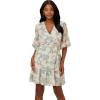 imageAdrianna Papell Womens Floral Chiffon Tiered DressMint Smoke