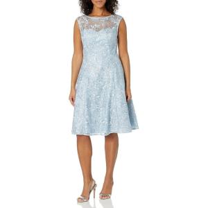 imageAdrianna Papell Womens Embroidered Midi Cocktail DressSkyway