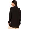 imageAdrianna Papell Womens Airflow Woven Button Down Top WSide SlitsBlack