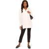 imageAdrianna Papell Womens Airflow Woven Button Down Top WSide SlitsIvory