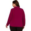 imageAdrianna Papell Womens Plus Size Knit Button Front VNeckMagenta Purple