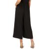 imageAdrianna Papell Womens Textured Wide Leg Pull on Pant WSlit PocketsBlack