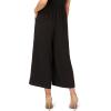 imageAdrianna Papell Womens Textured Wide Leg Pull on Pant WSlit PocketsBlack