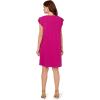 imageAdrianna Papell Womens V Neck Double Pleated Sleeve DressPink