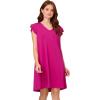 imageAdrianna Papell Womens V Neck Double Pleated Sleeve DressPink