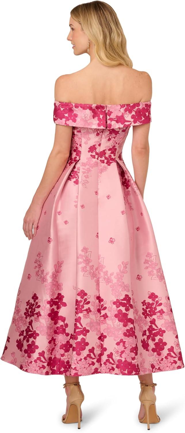 imageAdrianna Papell Womens OffShoulder DressPink Multi