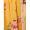 imageAdrianna Papell Floral Print Chiffon Gown with One Shoulder NecklineYellow Multi