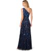 imageAdrianna Papell Womens Bead One Shoulder DressNavyRosegold