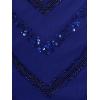imageAdrianna Papell Womens Beaded Cocktail DressDark Blue Violet