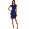 imageAdrianna Papell Womens Beaded Cocktail DressDark Blue Violet