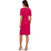 imageAdrianna Papell Womens Draped Knit Crepe DressBrilliant Rose
